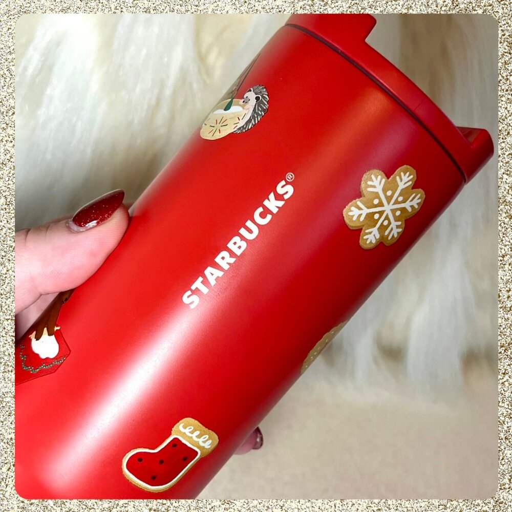 ππͺ NWT 2025 Starbucks Gingerbread Cookie SS 12oz Tumbler - Picture 6 of 8